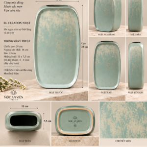 Bình Hoa Thủy Vân - CELADON NHẠT